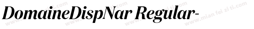 DomaineDispNar Regular字体转换